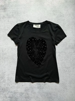 CAMISETA YVES SAINT LAURENT YSL RIVE GAUCHE by STEFANO PILATI CORAZÓN MUJER TALLA S Foto 1 de 4