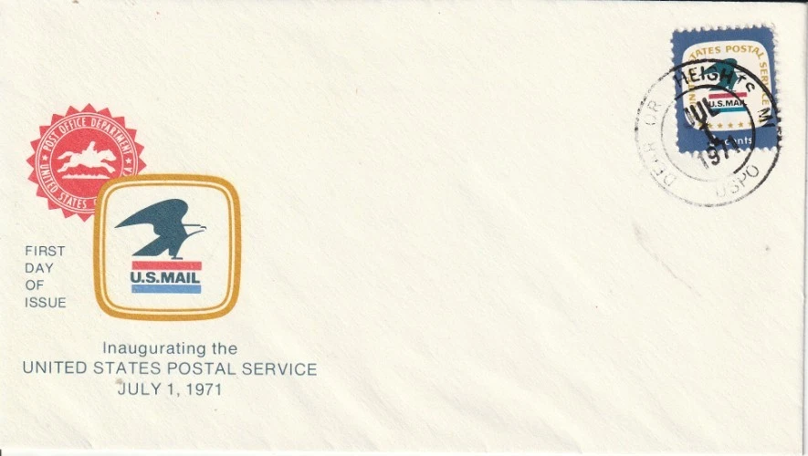 1396 8 cent Postal Service 7-1-71 FDC First Day Dearborn Heights Michigan - Image 1 of 1