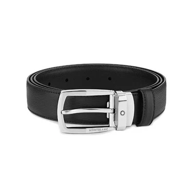 Montblanc Black Leather Belt 73885420 - Image 1 of 3