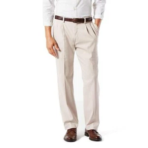 NEW MENS DOCKERS EASY KHAKI CLASSIC CLOUD PLEATED DRESS PANTS 38 29 328950000 - Picture 1 of 1
