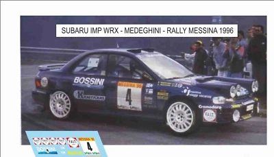 1/43 Subaru Impreza WRX Rally Messina 1996 Medeghini Kit - Immagine 1 di 2