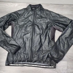 PACTIMO Black Jacket Size L Cycling Windbreaker Packable Nylon High Neck Nylon - Picture 1 of 14