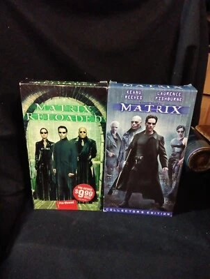 The Matrix + Reloaded VHS 1999 Collector’s Edition - Keanu Reeves Tested Fast Sh - Image 1 of 4