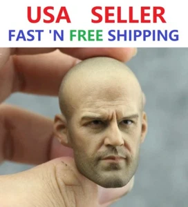 Custom Jason Statham 1/6 scale Head Sculpt for 12'' male Figure Phicen - Picture 1 of 4