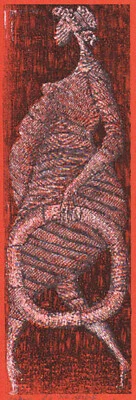 Holzstich Original DIE AKTIVEN II von Robert Schanzenbacher - Bild 1 von 2