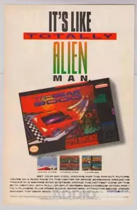 TOP GEAR 3000 video game '90s PRINT AD Super Nintendo Kemco advertisement 1994 - Picture 1 of 1