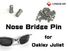 LINEGEAR Nose Bridge Pin, Rivet - Matte Silver for Oakley Juliet [NBPIN-PLA-2] 