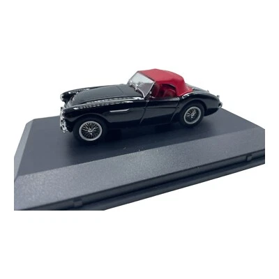 Austin Healey 100 BN1 Black with Red Top Classic Diecast car 1:43 Scale Oxford - Image 1 of 4
