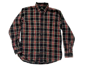 L.L. Bean Size M Cotton Flannel Long Sleeve Plaid Button Down Shirt Men's - Picture 1 of 10