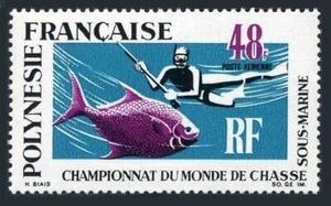 Fr Polynesia C52,MNH.Michel 94. Underwater fishing.1969. - Picture 1 of 1