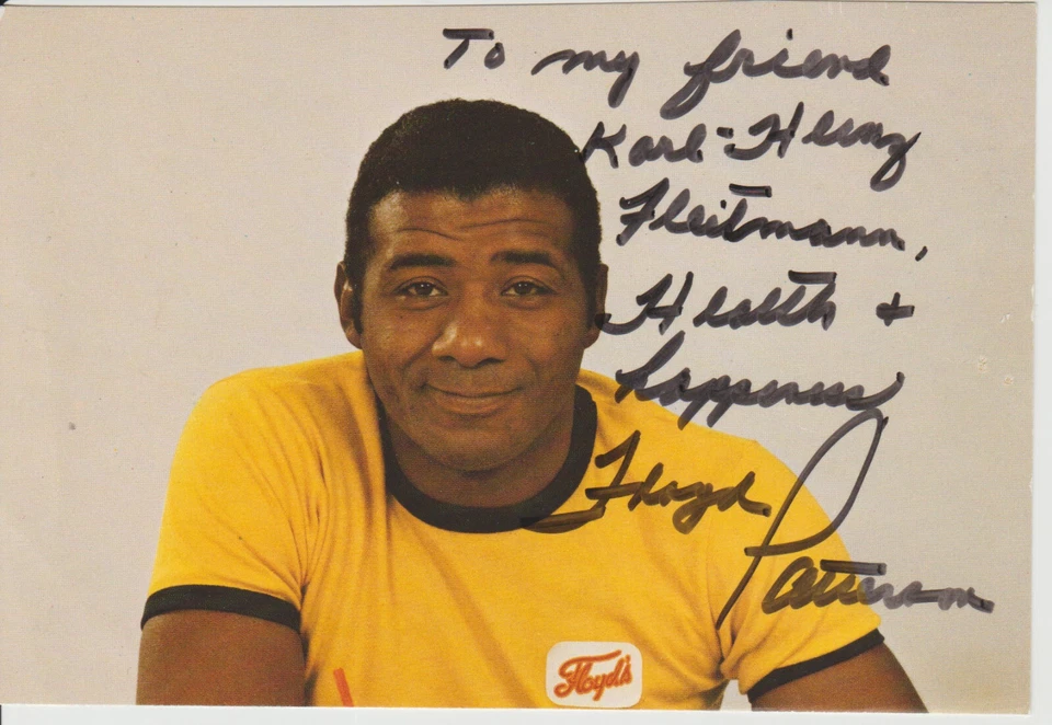 Floyd Patterson, orig sign AK - Bild 1 von 1