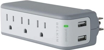 USB USB Belkin SurgePlus Swivel Charger 3 AC Outlets2 Ports - Image 1 of 2