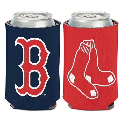Boston Red Sox 12oz Two Sided Can Cooler [NEW] MLB Coozie Koozie Beer Drink Cover