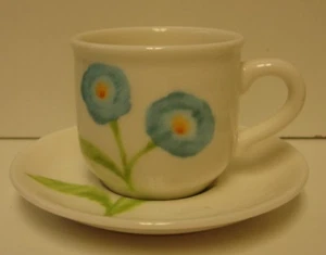 Villeroy & Boch MADEMOISELLE 8 piece Demitasse Cup Saucer Set 3 CUPS 3 SAUCERS - Picture 1 of 1