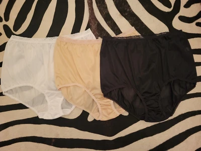 Nuevo sin etiquetas 3 pares de bragas cortas de nailon marca ROSA 3x Foto 1 de 4