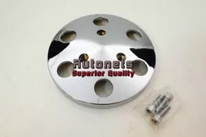 Chrome Aluminum Sanden 508 AC Compressor Clutch Pulley Cover for SB BB Chevy 350 - Picture 1 of 1