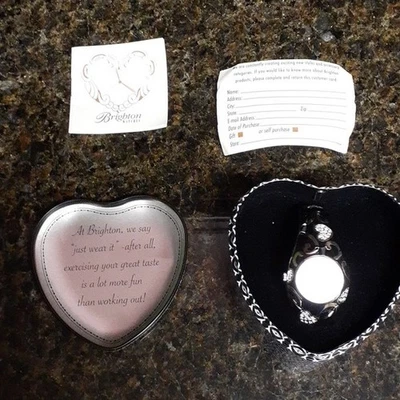 Brighton черный и серебро сердца часы - новый в коробке! * Читать далее * - Изображение 1 из 4