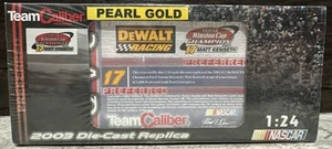 2003 SEALED MATT KENSETH WINSTON CUP CHAMPION Pearl Gold Team Caliber Preferred - Picture 1 of 3