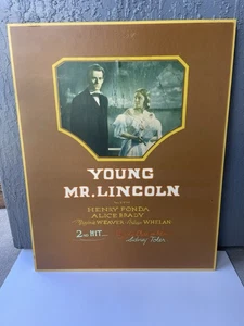 Vintage Filmplakat Young Mr. Lincoln (1939) Henry Fonda Alice Brady - Bild 1 von 8