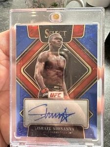 2022 Panini Select UFC Signatures Israel Adesanya #Sg-Ias Blue Prizm /49 - Bild 1 von 2