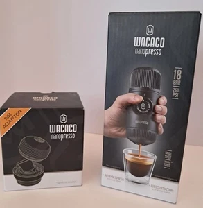 WACACO Nanopresso Macchina da espresso portatile 18 bar 260 psi + adattatore NS (Pod) LEGGI - Foto 1 di 5