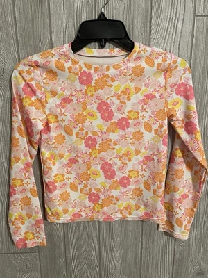 Blusa/Camisa GAP Niños Talla Grande Rosa Tejido Floral Manga L Poliéster ~ Usada en Excelente Condición Foto 1 de 4