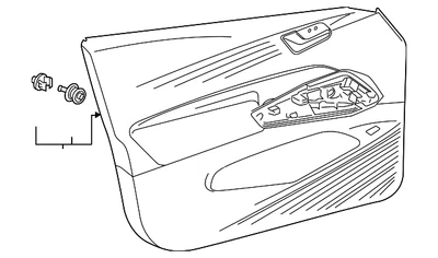 Genuine Volkswagen Door Trim Panel 11B-867-009-D-EOS - Image 1 of 2