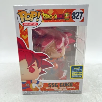 Funko Pop SDCC Dragonball Super SSG Goku #827 2020 exclusivo de la Convención de Verano Foto 1 de 4