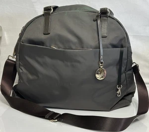 Lo & Sons O.G. 2 Brown Nylon & Leather Work Tote Laptop Bag W/ Strap In EUC - Picture 1 of 16