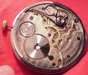 Inter Watch Co. Geneve High Grade Pocket Watch Movement cal 11547 Ultra thin 19J - Picture 1 of 11