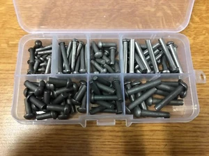 100 + Piece, 1/8", 5/32", 3/16", Solid Rivet Assortment. - Picture 1 of 2