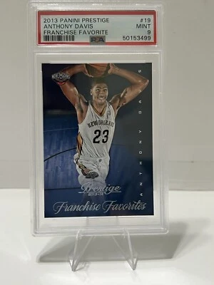 2013-14 Panini Prestige Franchise Favorite Anthony Davis Pelicans #19 PSA 9 - Image 1 of 2