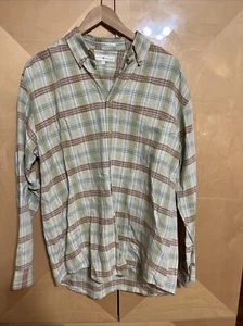 Joseph Abboud Plaid Linen Shirt Size Large - Picture 1 of 6