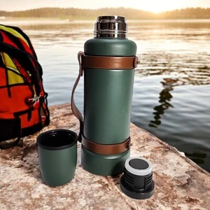 MAGNOLIA Hearth & Hand Joanna Gaines Green Thermos, New without Tags - Read - Picture 1 of 10