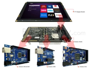 7"inch 1024x600 TFT Capacitive Touch Screen Shield for Arduino Due,Mega2560,Uno - Picture 1 of 7