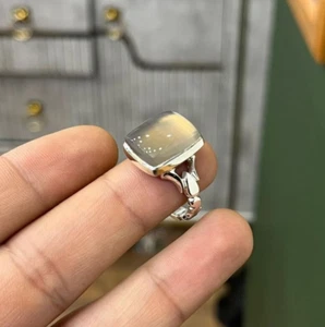 Jemenitischer Aqeeq Ring für Herren, 925 Sterling Silber natürlicher Achat Ring, schiitischer Ring - Bild 1 von 6