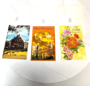 4 Vintage Thanksgiving Greeting Cards Americard American Greetings Read - Picture 1 of 10