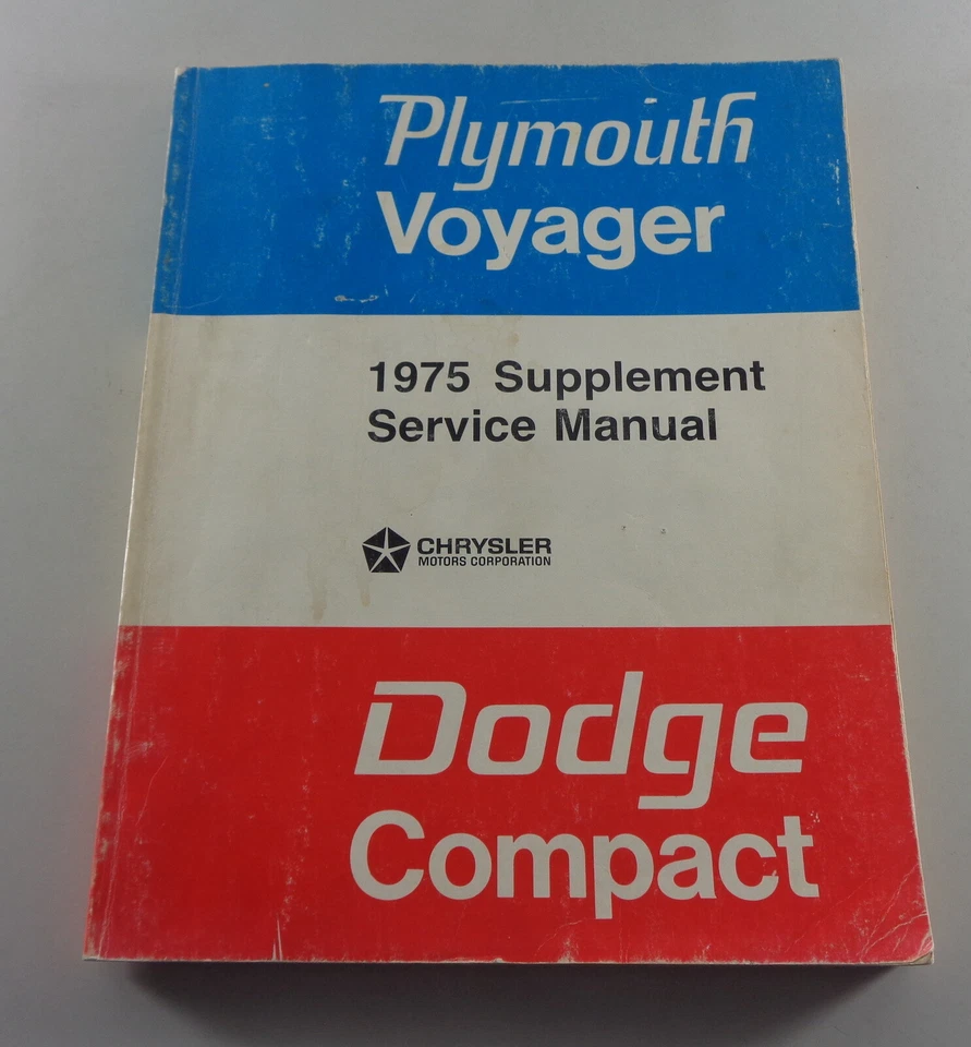 Manuale Di Officina Aggiuntivo Chrysler Dodge Ram Wagon + Plymouth Van Del 1975 - Immagine 1 di 3