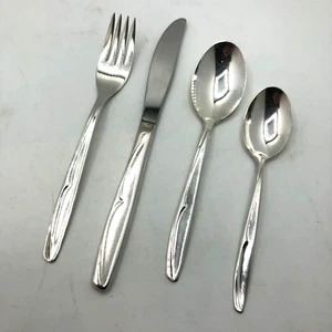 MCM Meridian Supreme Silver Plate Flatware Concept Pattern for 11 VTG 46 Pieces - Picture 1 of 8