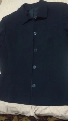 Simon Jersey Navy Women Suit Blazer.Size 12 — 第 1/2 张图片