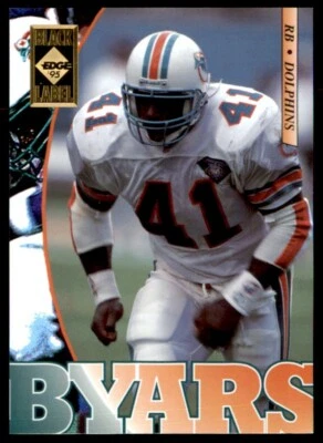 1995 Collector's Edge Black Label Keith Byars Miami Dolphins #111 - Image 1 of 2