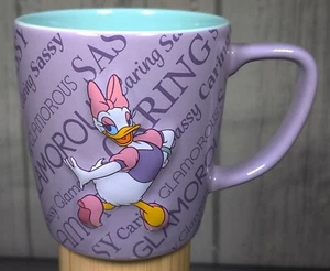 Disney Parks Daisy Duck Sassy Caring Glamorous Sculpted 3D Mug Cup Purple 14oz - Picture 1 of 7