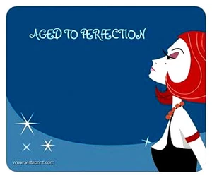 BIRTHDAY MOUSE PAD Aged to Perfection NEW Happy Birthday STANDARD SIZE - Picture 1 of 1