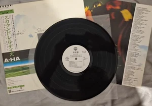 A-ha Scoundrel Days Japan Promo White Label Vinyl LP + OBI RARE EX - Picture 1 of 9