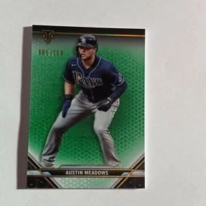 2021 Topps Triple Threads Emerald Green Austin Meadows #D 001/259 FIRST ONE MADE - Picture 1 of 2