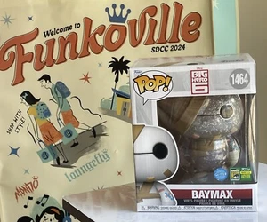 FUNKO POP! BIG HERO 6 - 6" BAYMAX GLITTER Official 2024 SDCC Comic Con 1500 Pcs - Picture 1 of 18
