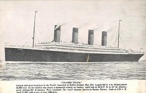 c.1912 Steamer Titanic post card Ocean Liner  - Picture 1 of 2