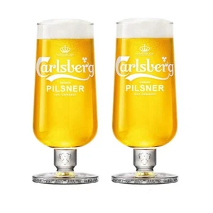 Carlsberg Pilsner Pint Glass x2 - Picture 1 of 1