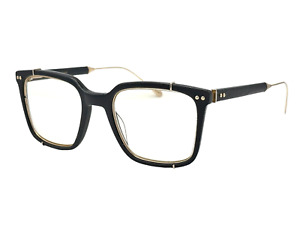 John Varvatos Eyeglass Limited Edition VJVA205 51mm Navy Leather Gold Titanium