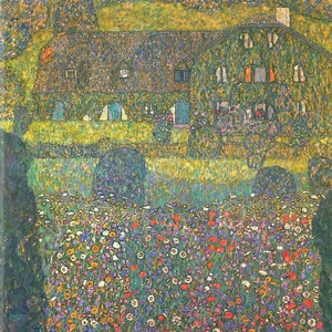 House in Attersee by Gustav Klimt Art Print Poster 11x14 - Picture 1 of 1